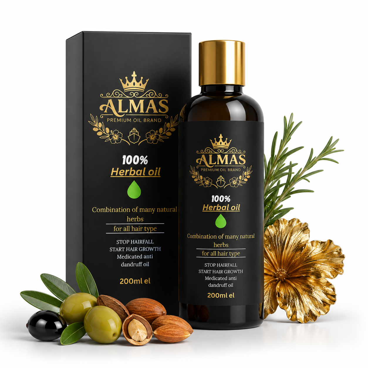 ALMAS Premium Herbal Hair Oil