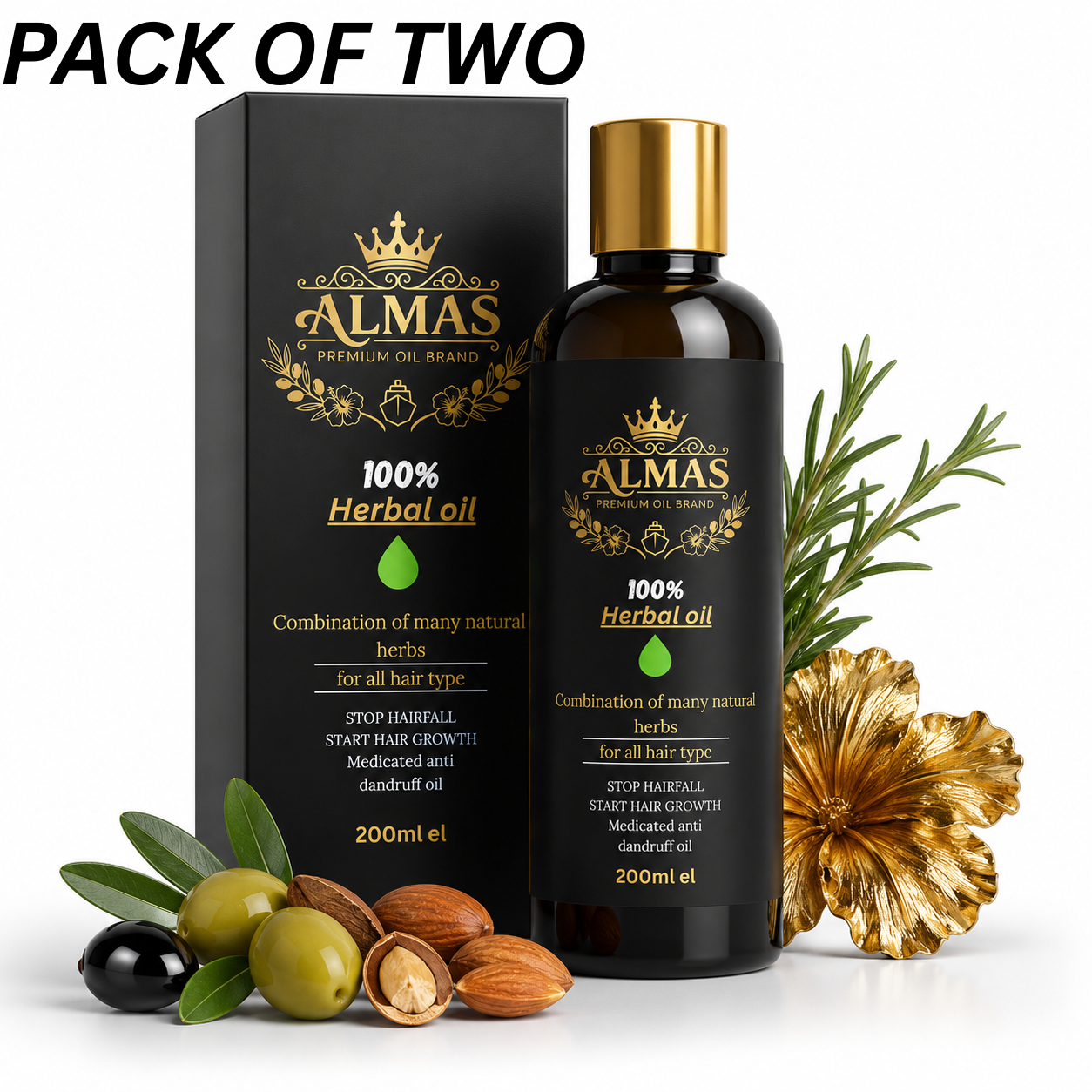 ALMAS Premium Herbal Hair Oil